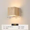 Lámpara de pared artística de travertino amarillo en estilo chino retro wabi-sabi para dormitorio, sala de estar, pared de fondo, pasillo y escalera, luz LED cálida