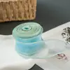 Cinta de Hilo Cola de Pez con Borde Dorado Rollo de 4 cm Accesorios para Cajas de Regalo Cinta Decorativa para Empaque de Flores Accesorios para Accesorios de Peinado DIY Cinta de Tejido