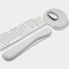 Set de Soporte para Muñecas de Espuma Viscoelástica para Mouse Pad y Teclado, Almohadilla para Muñecas Mecánica para Escritorio de Computadora, Antideslizante, Escritorio de Oficina
