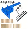 Localizador de perforación de madera Yunbei punzonador de agujero recto localizador de perforación espiga redonda de madera empalmado herramienta DIY