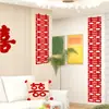 Decoración de Habitación de Boda de Alto Nivel con Carácter de Doble Felicidad en Tira Larga de Nuevo Estilo, Arreglo de Habitación de Boda, Accesorios Fotográficos de Carácter de Doble Felicidad 3D
