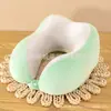 Almohada de Espuma Viscoelástica en Forma de U Almohada de Dibujos Animados en Forma de U logo Regalo para Actividad Almohada de Viaje Siesta Almohada Cervical para el Cuello