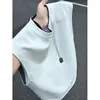 Colete xadrez preto de couro sintético de duas peças para homens, moderno e estiloso, camiseta de verão sem mangas com design único e cores contrastantes, regata esportiva