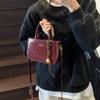 Bolso Cubo de Textura de Alta Gama para Mujer 2025 Nuevo de Moda Otoño e Invierno Versátil Retro Bolso de Hombro Cruzado para Viaje