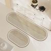 Alfombrilla de Barro de Diatomeas Estilo Simple Baño Cocina Absorbente de Agua Antideslizante Secado Rápido Frotar Puerta Resistente al Desgaste Fácil de Cuidar Goma