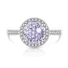 Anillo Princesa Redondo de Piedra Preciosa Colorida Más Vendido en Tiktok, Joyería de Anillo Paraiba con Corte Fuego Artificial Super Brillante, Dropshipping en Transmisión en Vivo