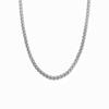 Collar de Canasta de Flores de Acero de Titanio que no se Desvanece para Hombre Cadena de Suéter Europea y Americana de Acero Inoxidable Collar Grueso de Quilla Hip-Hop Pareja Mujer