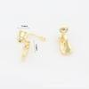 Convertidor de Clip para Oreja Chapado en Oro Real de 18K Color Duradero, No Necesita Cortar Agujas de Oreja, Tornillos, Clip para Oreja en Forma de U Indoloro A29