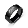 Popular Acero de Titanio Joyería Sencilla Moda Acero Inoxidable Diseño de Nicho Sin Decoloración Anillo de Pareja Joyería de Mano Venta al por Mayor