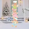 Nuevo letrero de suelo navideño con diseño de cachorro Grinch, letrero impermeable para césped de fiesta al aire libre, jardín
