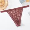 Sexy Underwear Mulheres Renda Perspectiva Hot Tentação Emocional Thong Cintura Baixa T Calças Cinto Fino Oco Cuecas