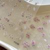 Pegatinas de uñas con forma de hormiga YITU, diseño de jardín de rosas, con relieve estéreo, mariposa y flor, YT3719