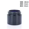 Frasco de Crema Violeta Porcelana Negra en Stock Frasco de Vidrio Opaco con Tapa de Baquelita Frasco Vacío de 500ml Violeta-Negro Varias Tapas