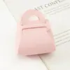 Porta-Moedas DIY Dobrável Colorido Couro PU Estilo Macaron Ins Acessório Chaveiro Clutch