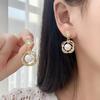 Pendientes colgantes de perla, pendientes de aguja de plata 925, accesibles, de lujo, de alta gama, elegantes y versátiles, nuevos y populares pendientes de moda.