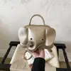 Bolsa de mujer con forma de elefante linda, mini bolsa de hombro cruzada, bolso de mano versátil de moda, bolso cruzado pequeño estilo ins