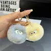Llavero Colgante de Bola Pequeña de Piel de Conejo Ins Tendencia Peluche Bola Pequeña Decoración de Mochila Regalo Estilo Ins