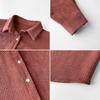 Corduroy Camisa Quente Feminina Outono e Inverno Novo Hong Kong Estilo Coreano Design Sense Nicho Top Camisa Grossa Solta