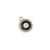 Nuevo Anillo Redondo Versátil Creativo Colgante Ojo del Diablo de Diamante Charm Colgante para Pulsera Collar DIY Moda Estilo Lujo Ligero
