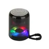 Alto-falante Bluetooth Sem Fio Novo Modelo Transfronteiriço Tg314 Portátil para Exterior Luz LED Inserível em Cartão Pen Drive Transparente Subwoofer