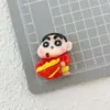 Dibujos Animados Shin-Chan Papas Fritas Hamburguesa DIY Pegamento de Crema Funda para Teléfono Zuecos Pasador Diadema Accesorios Decorativos de Resina