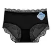 Novedad de verano, bragas de encaje tipo triángulo de seda helada de secado rápido para mujer con forro de algodón puro, pantalones tipo piel de hielo, cómodos y amigables con la piel