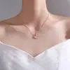Collar de hoja de Ginkgo para mujer 2021 nuevo verano estilo frío diseño de nicho amigas temperamento cadena para clavícula moda