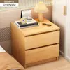 Mesita de noche, mueble de almacenamiento simple, estante pequeño para vivienda de alquiler, gabinete pequeño para almacenamiento junto a la cama del dormitorio