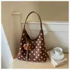 Bolso de Mano de Diseño de Alta Gama Estilo Coreano Lujo Ligero Lunares para Viajes Cotidianos Estilo Lunares Casual Versátil Exquisito Bolso de Hombro Cruzado Individual