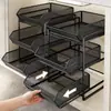 Estante de almacenamiento extraíble para cocina, unidad de estantería para debajo del fregadero, cajón extraprofundo, especiero, cesta de almacenamiento multifuncional
