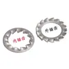 Aço inoxidável 304 interna serrilhada interna multi-dente arruela de trava antiderrapante stop lock junta M2M4M5M6M8-M30