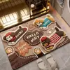 Alfombrilla de Baño de Dibujos Animados 3D, Felpudo Resistente a la Suciedad y Fácil de Limpiar para la Entrada del Baño, Alfombrilla Doméstica Absorbente de Agua de Diatomeas