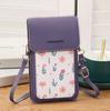 2024 Nueva Bolsa para Teléfono Móvil con Pantalla Táctil para Niñas Bolso Pequeño Cruzado al Hombro Compacto Mini Mochila Estampada para Mujer Agujero de Carga