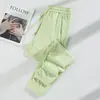 Calça de seda gelada com proteção solar 2026 verão nova feminina respirável elástica secagem rápida calça corrida esportes casal calça casual masculina