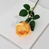 Ramo de Rosa Búlgara de Cabeza Única de Seda Simulada de Alta Gama Decoración de Flores Artificiales Decoración de Mesa Interior para Sala de Estar