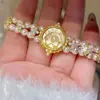 Pulseira de Pérolas para Gato Estilo Palácio de Luxo Leve, Alto Valor Estético, Doce e Feminina, Suave e Versátil, Joia Pulseira Única e Personalizada