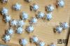 Nuevas cuentas de colores en el núcleo interior transparentes de acrílico de 17 mm con forma de estrella pentagonal para accesorios de cuentas DIY para niños