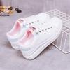 Zapatos Blancos para Mujer Verano Nuevo Estilo Coreano Zapatos Casuales para Estudiantes Transpirables y Cómodos Zapatos Planos Casuales de Suela Gruesa para Mujer