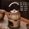 Tetera de estufa rodeada, tetera de cerámica vintage, tetera para hornear, tetera de cerámica, olla para la salud, olla única, fuego abierto, estufa de carbón con olla con viga elevadora
