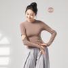 Liquidação ~ Roupa de Prática de Dança Moderna Feminina Roupa de Dança Top de Dedo de Manga Comprida com Buraco Roupa de Treino de Dança Clássica