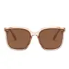 Modelo Nuevo 2025 Moda Infantil Elegante Sencillo Cómodo Moderno Montura Cuadrada Popular Estilo Coreano Gafas de Sol Infantiles para Niños Montura Completa