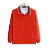 Chaqueta Exterior con Logo Impreso para Primavera y Otoño, Ropa de Montañismo Exterior Estilo Nuevo, Chaqueta Deportiva con Bloques de Color y Cuello Alto para Hombre y Mujer, Ropa de Trabajo