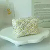 Nueva Bolsa de Almacenamiento de Cosméticos Floral, Neceser Acolchado, Bolsa de Artículos de Tocador de Viaje de Gran Capacidad, Neceser que No se Desploma
