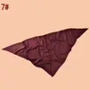 Novo Estilo Lenço Triangular de Sarja Feminino com Estampa Geométrica de Bolinhas Redondas, Xale de Proteção Solar para Viagem, Fábrica Fonte Atacadista