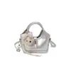 Colgante de Oso de Peluche para Bolso de Mano Infantil, Mini Bolso Cruzado Brillante Dulce y Genial para Niñas, Mini Bolsita para Monedas de Bebé