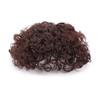Mecha de peruca cabelo humano cabelo completo cabelo cacheado mecha de cabelo cacheado cobertura fofa cabelo branco duradouro lã quente rolo pequeno peça de reposição para cabeça para mulheres