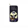 Carteira longa de PU com zíper e caveira transfronteiriça 2026 Carteira clutch Noite Fantasma de Natal com impressão de imagem