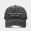 Gorra de Béisbol Retro Americana Unisex Moda Vintage Versátil Gorra de Pico Bordado para Pareja Protección Solar Sombrero para el Sol Exterior