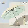 Paraguas Manual Plegable Grande de Alta Calidad para Mujer, Doble Uso para Sol y Lluvia, Sombrilla Hecha a Medida para Estudiantes