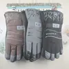 Nuevos guantes cálidos de terciopelo para hombre de otoño e invierno, guantes simples para montar al aire libre en motocicleta y coche eléctrico